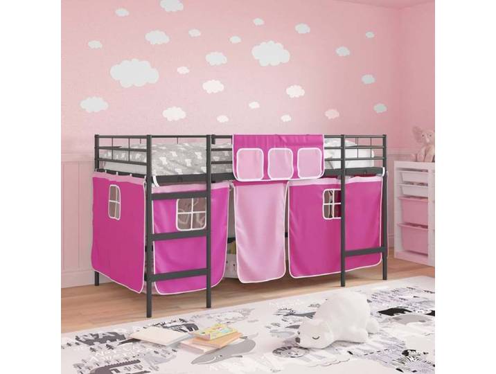 Lit 1 place - Noir - - Lit mezzanine pour enfants - Cadre de lit - moderne - pour enfants 342360