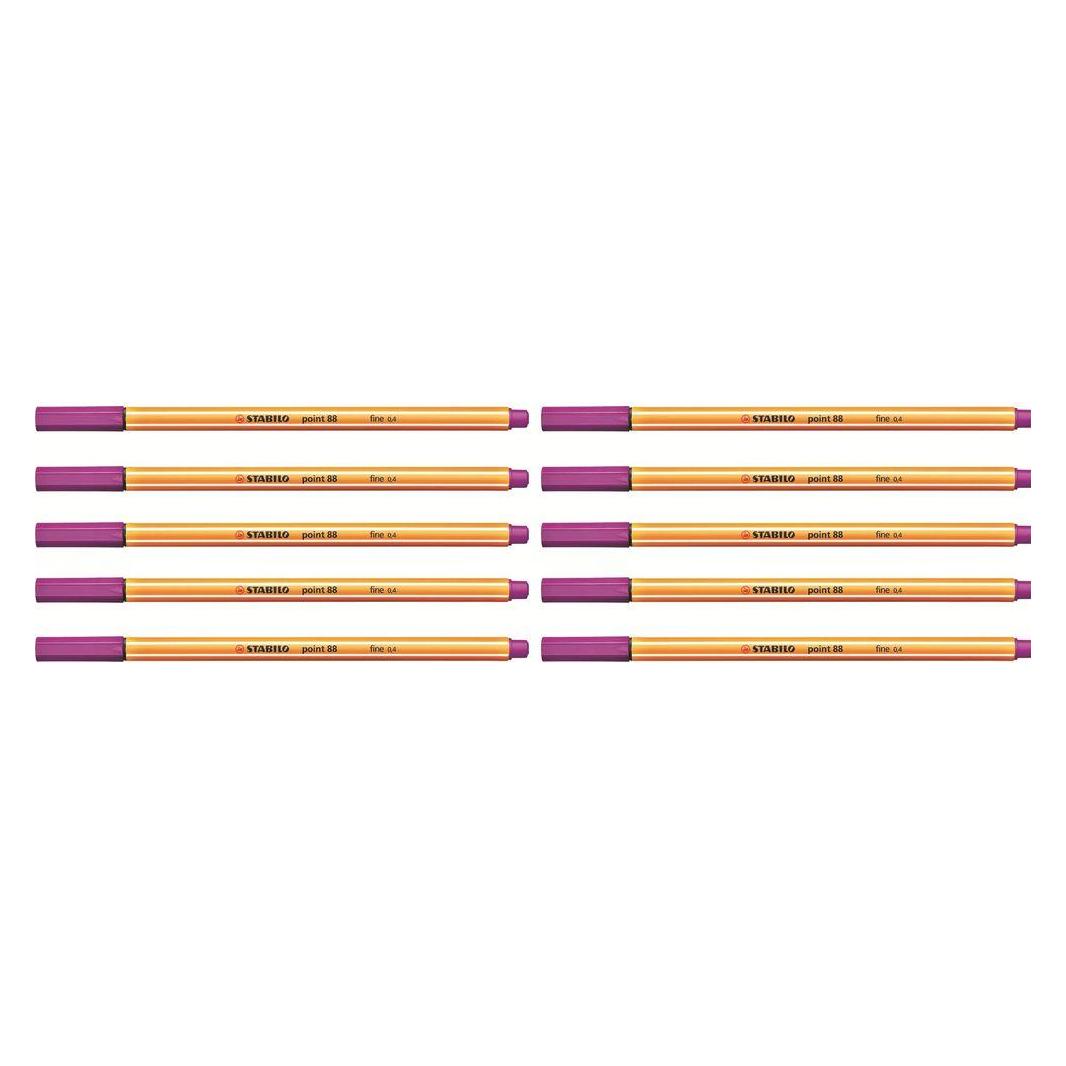 Stabilo Fineliner point 88 10 Stück, Lila (10x) (88/58-10)