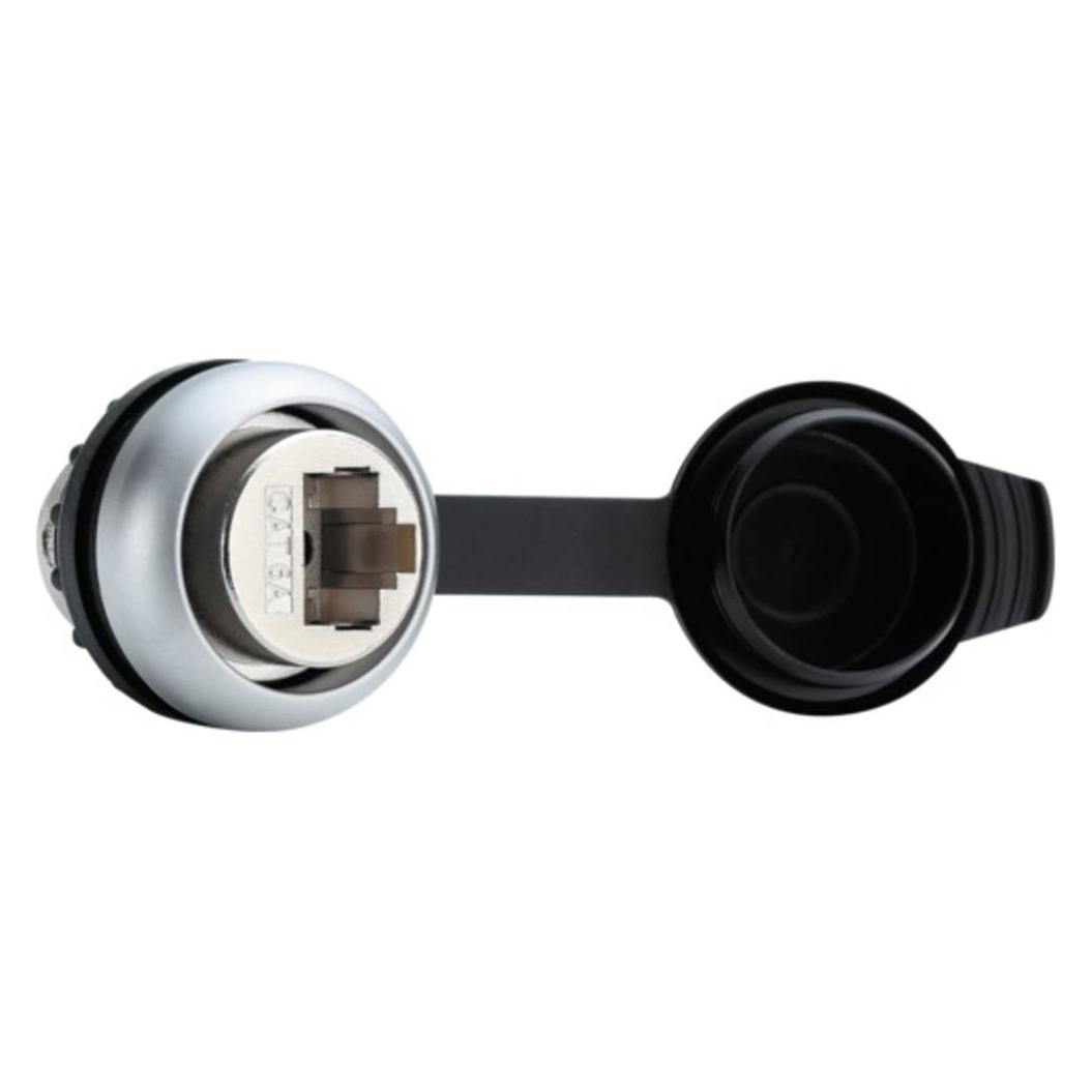 Murr Elektronik MSDD Einbaudose RJ45 CAT6A Buchse/Buchse, Design Silber MSDD PT22-S RJ45 CAT6A (4000-73000-0020000)