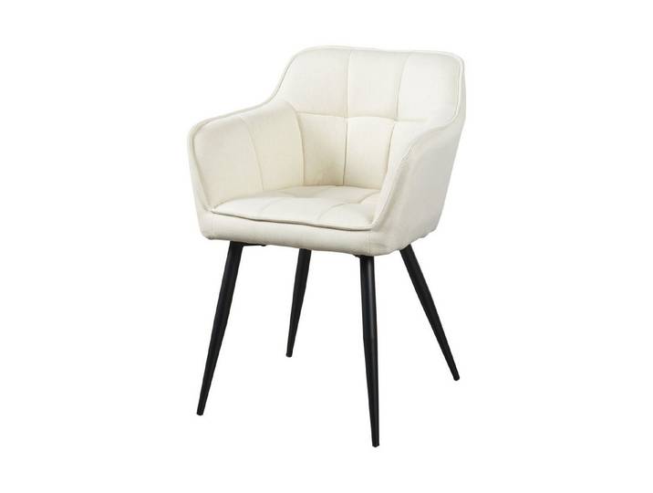 en.casa Esszimmerstuhl, »Birmingham« gepolstert 81x57x53 cm Beige