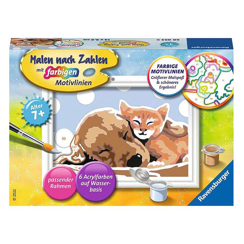 Ravensburger Malen nach Zahlen 20055 - Tierliebe - Kinder ab 9 Jahren (20055)