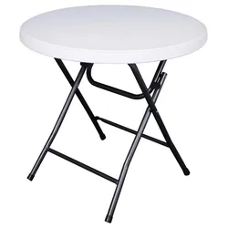 Gartentisch Mufaro ca. 80x76 cm Schwarz/Weiß