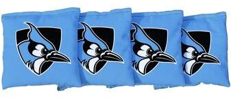 Skip's Garage Johns Hopkins Blue Jays Blue Cornhole Bags