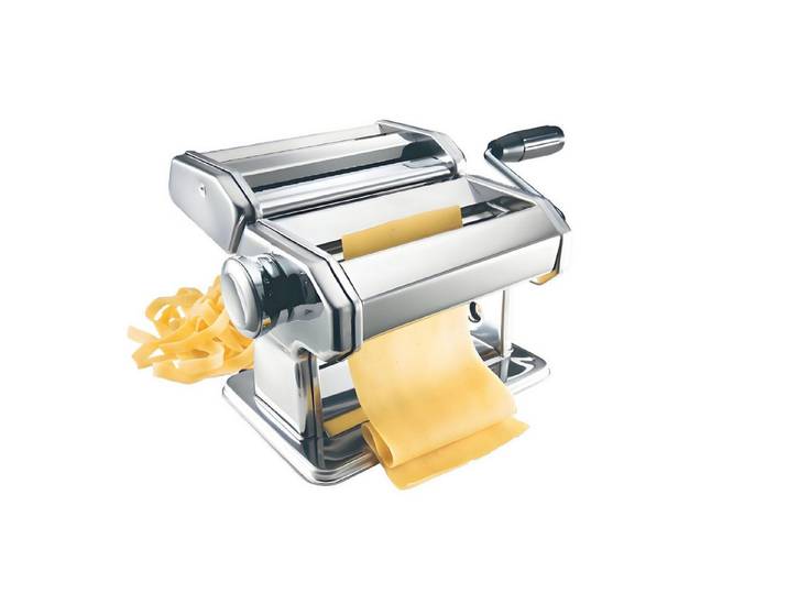 BURI Nudelmaschine 6x Pasta-Maschine aus Edelstahl 20x15x20cm Nudelmaschine Nudelwalze