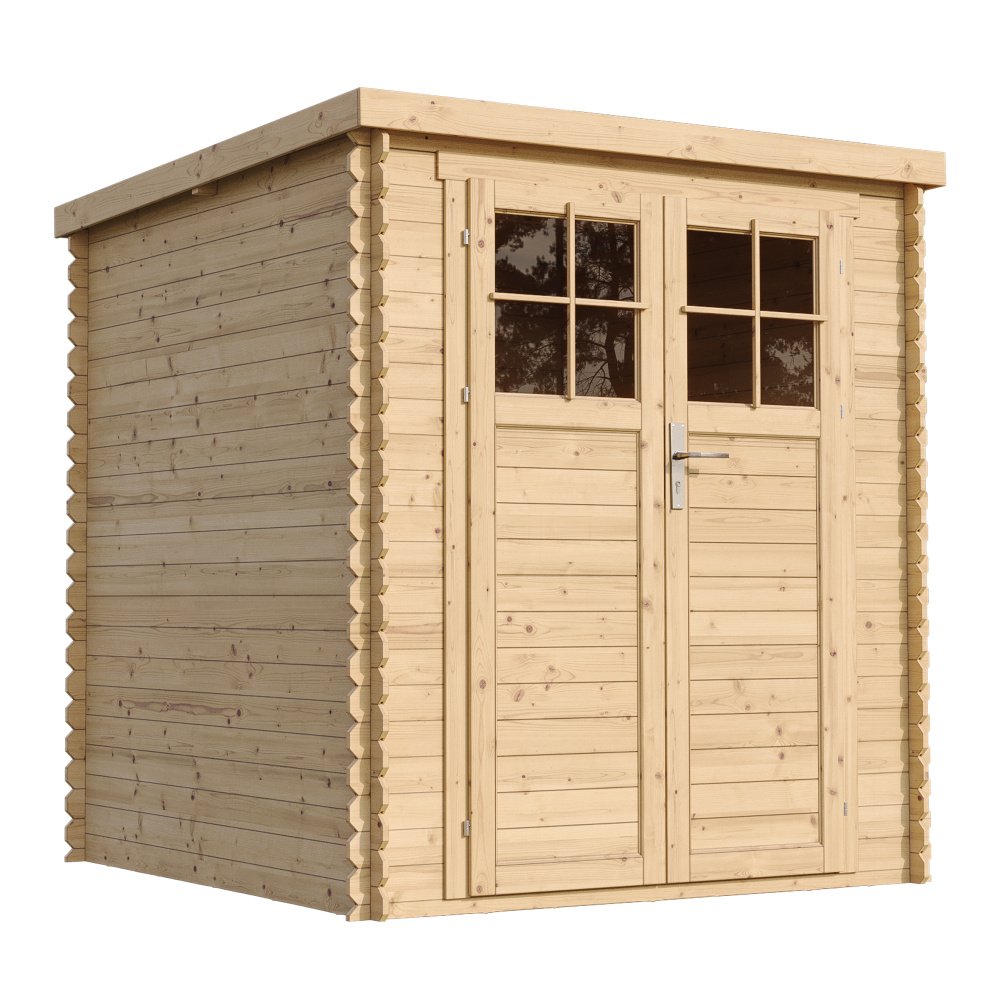 Gartenschuppen Holz mit Hochwertige abschließbare Tür B204xL204xH200 cm 3,53 m2 - Timbela M309F