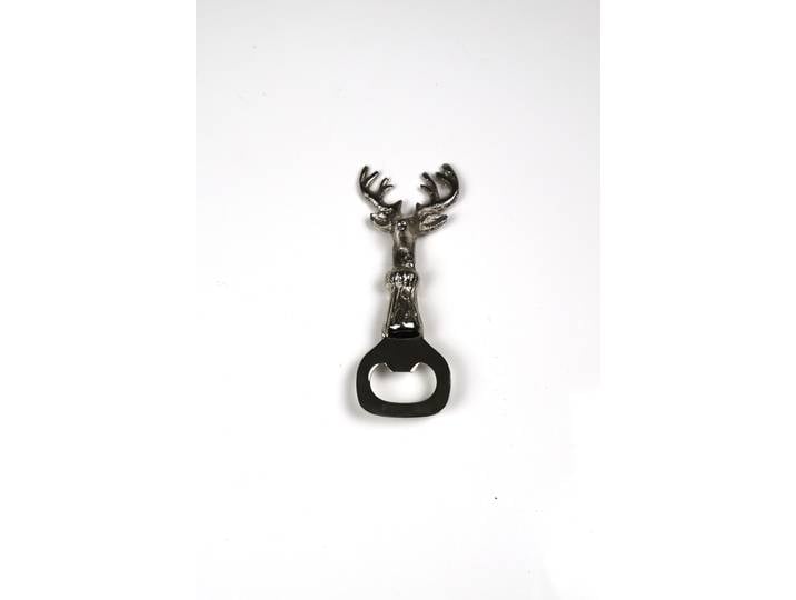 Flaschenöffner AM DESIGN Hirsch , silber, Aluminium, Flaschenöffner, Flaschenöffner, 3er Set, 17 cm