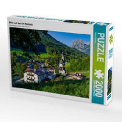 CALVENDO Puzzle Blick auf den Ort Ramsau | 2000 Teile Lege-Größe 90x67cm Foto-Puzzle für glückliche Stunden