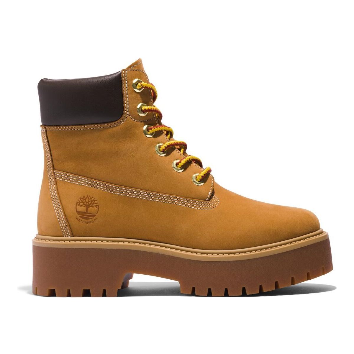Timberland Womens 6 Inch Lace UP Waterproof Boot wheat 6 Wide Fit TB1A5RJD2311-6-Wide Fit