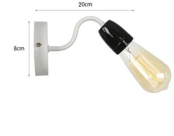 Youfap Market Colorful Ceramic LED Wall Lamp, Nordic Minimalist Bedside & Bathroom Wall Sconce black