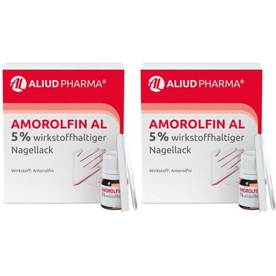 Amorolfin AL 5% wirkstoffhaltiger Nagellack 2x 2x5 ml Wirkstoffhaltiger