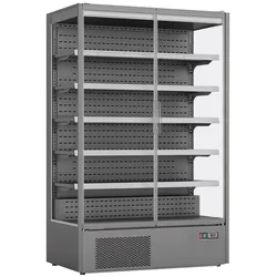 KLIMAITALIA Belüfteter Wandschrank, 3 Seiten, Glas, 2 Türen. Positive Temperatur. LED-Beleuchtung. Temperatur -1°C/+5°C.  Modell VISION 150
