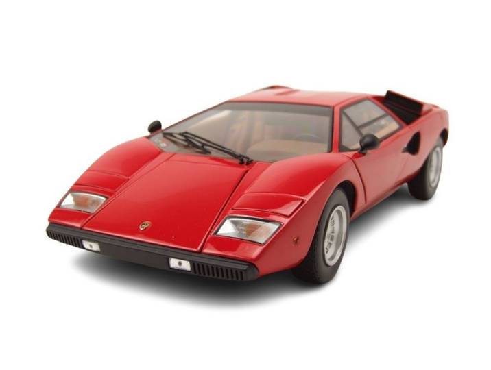 Kyosho Modellauto Lamborghini Countach LP 400 1974 rot, Maßstab 1:18