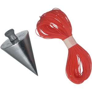 Connex Senklot COXT792025, aus Stahl, 250g, Schnurlänge 10m