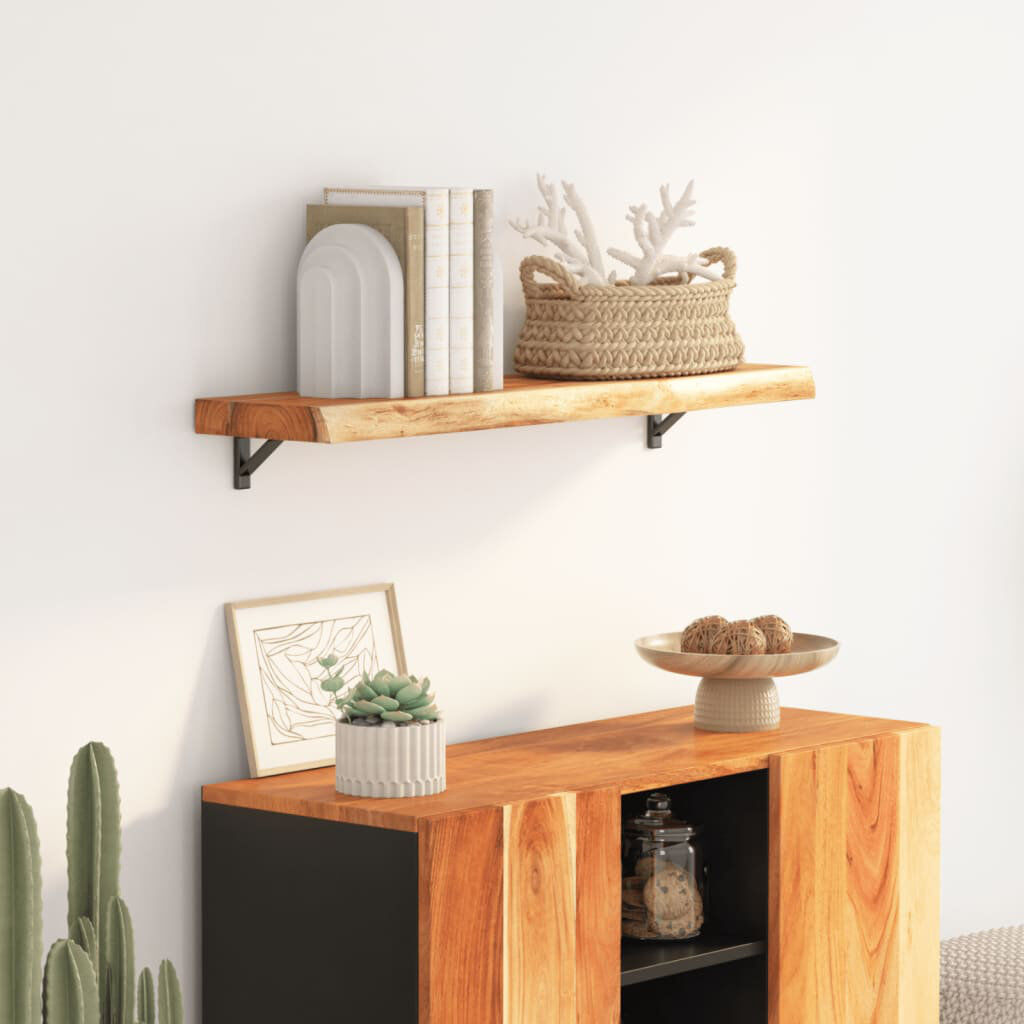 Alpen Home Shammi Floating Shelf Brown 2.5cm H x 70cm W x 30cm D