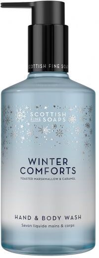 Scottish Fine Soaps Winter Comforts shower gel for hands and body fragrance Toasted Marshmallow & Caramel 300 ml