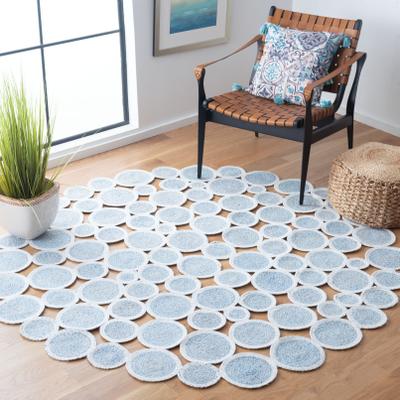 SAFAVIEH Handmade Cape Cod Agnela Circles Rug