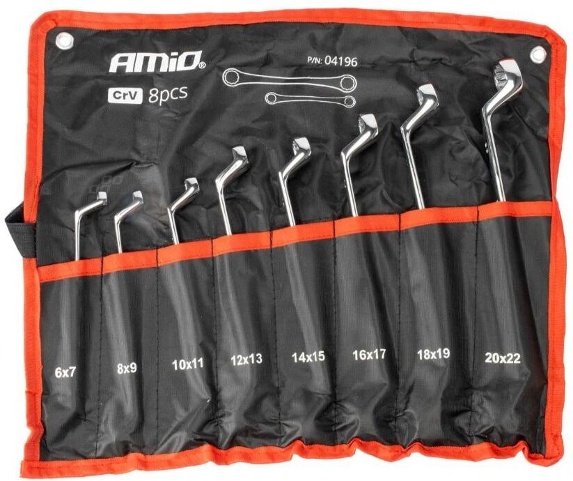 AMiO 04196 Double Ring Spanner Set