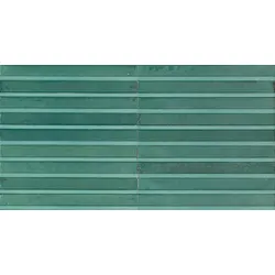 Marazzi Lume Emerald 6x24 cm Dekor 3D Rake Glänzend Strukturiert Lux
