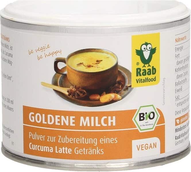 Raab Vitalfood Golden Latte Bebida de Cúrcuma en Polvo 70 g