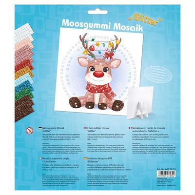 URSUS Moosgummi-Mosaik 'Glitter - Rentier'