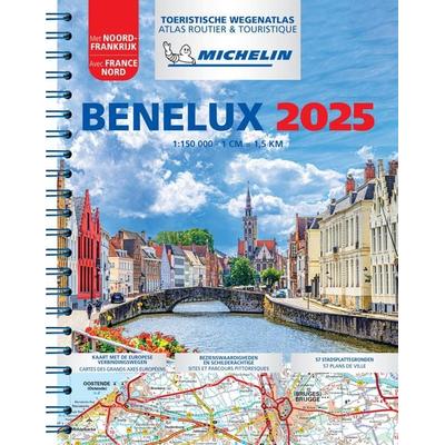 Michelin Straßenatlas Benelux mit Spiralbindung, Karte von Michelin, Michelin, 978-2-06-726550-9