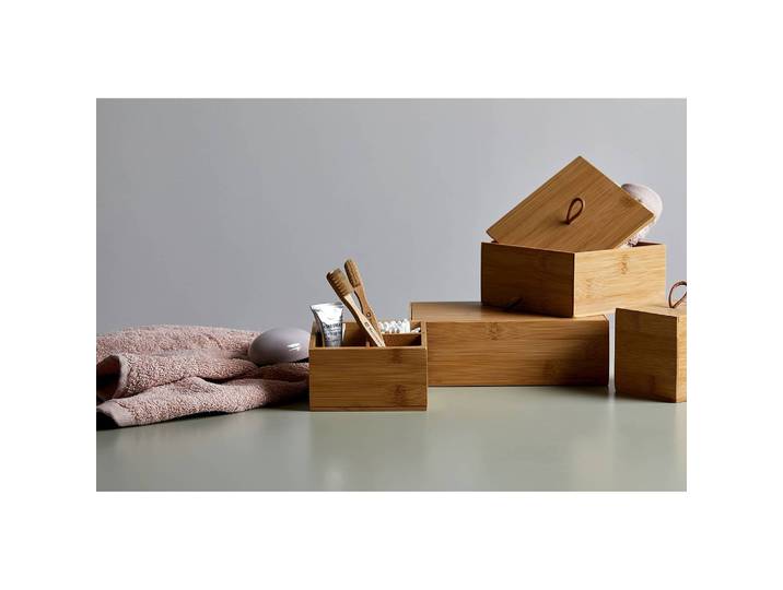 Boîtes bambou Terra II lot de 2 Bambou Marron 22 x 15cm