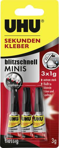 UHU MINIS Sekundenkleber 45440 3St.