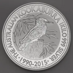 Silbermünze 1kg "Kookaburra" 2015 (Australien)