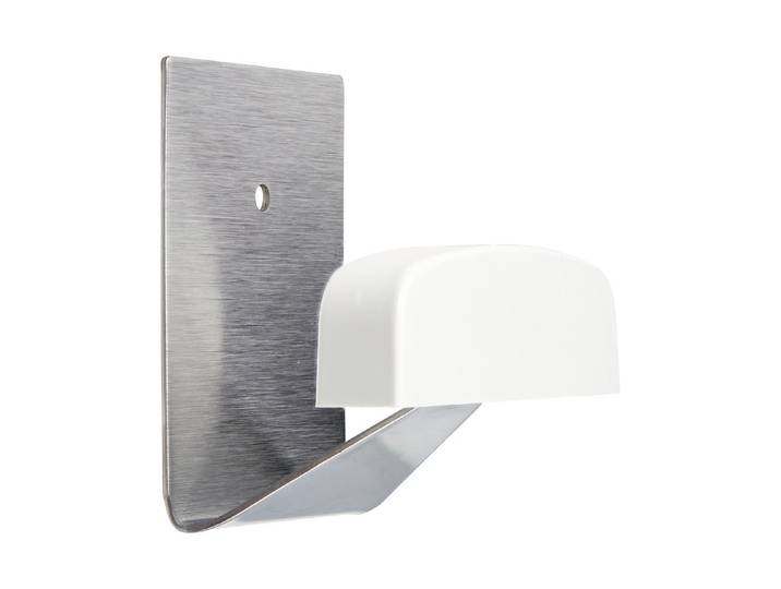 Klebehaken Quadratisch Weiss-Metallisch