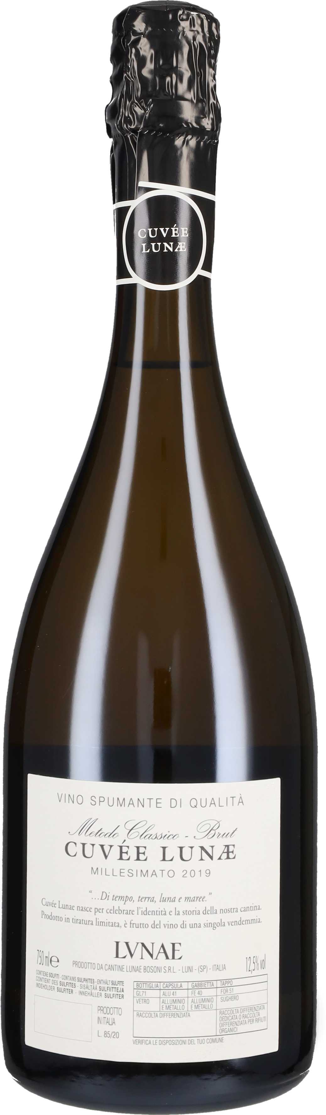 Lunae Bosoni Spumante Brut Metodo Classico 'Cuvée Lunae' 2020