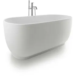 Duravit Luv Badewanne 700434000000000 180 x 85 x 46 cm, freistehend, Verkleidung und Gestell, 2 Rückenschrägen, weiß