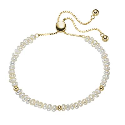 Armband SMART JEWEL "mit Süßwasserperlen, Silber 925", weiß, Armbänder, Damen, onesize, Silber 925 (Sterlingsilber), Armband