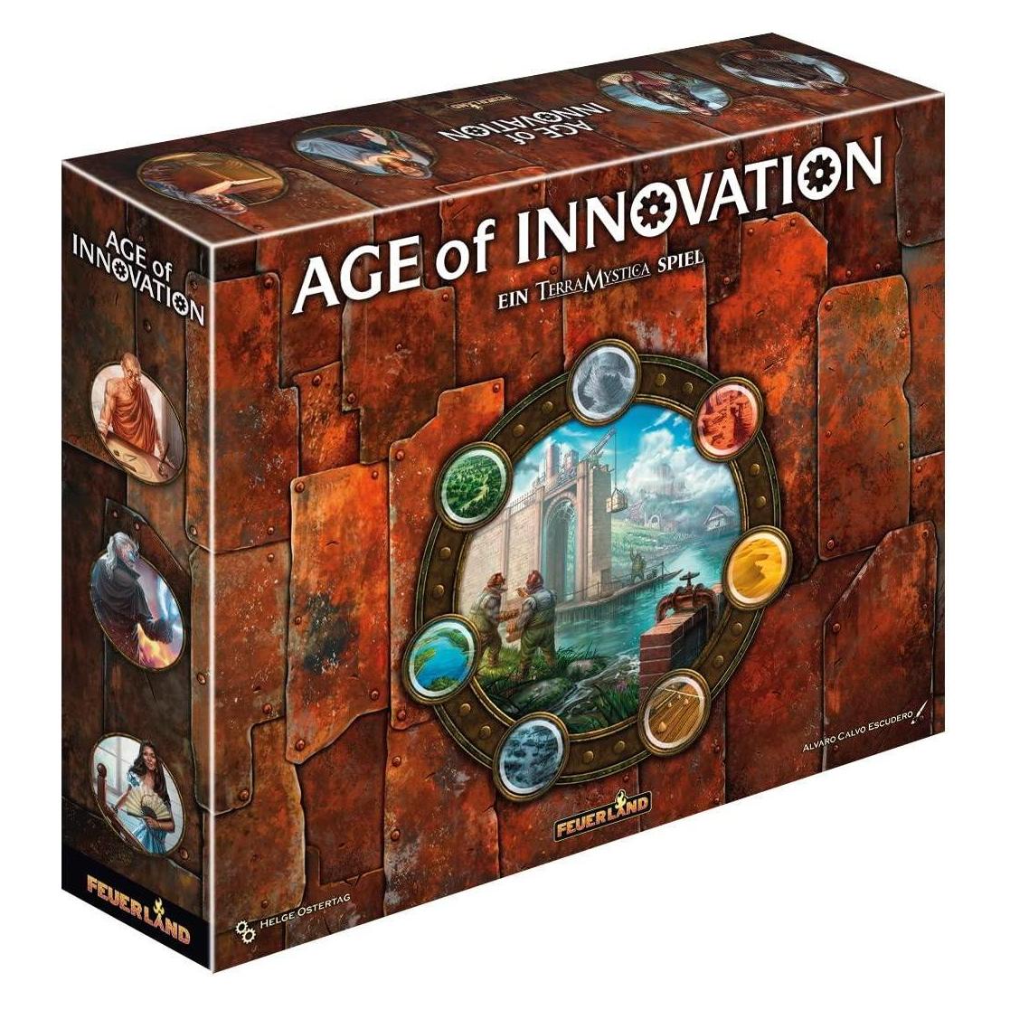 Feuerland FEU31024 - Age of Innovation, Brettspiel, für 1-5 Spieler, ab 14 Jahren (DE-Ausgabe) (Deutsch, 1 - 5 Spieler) (FEU31024)