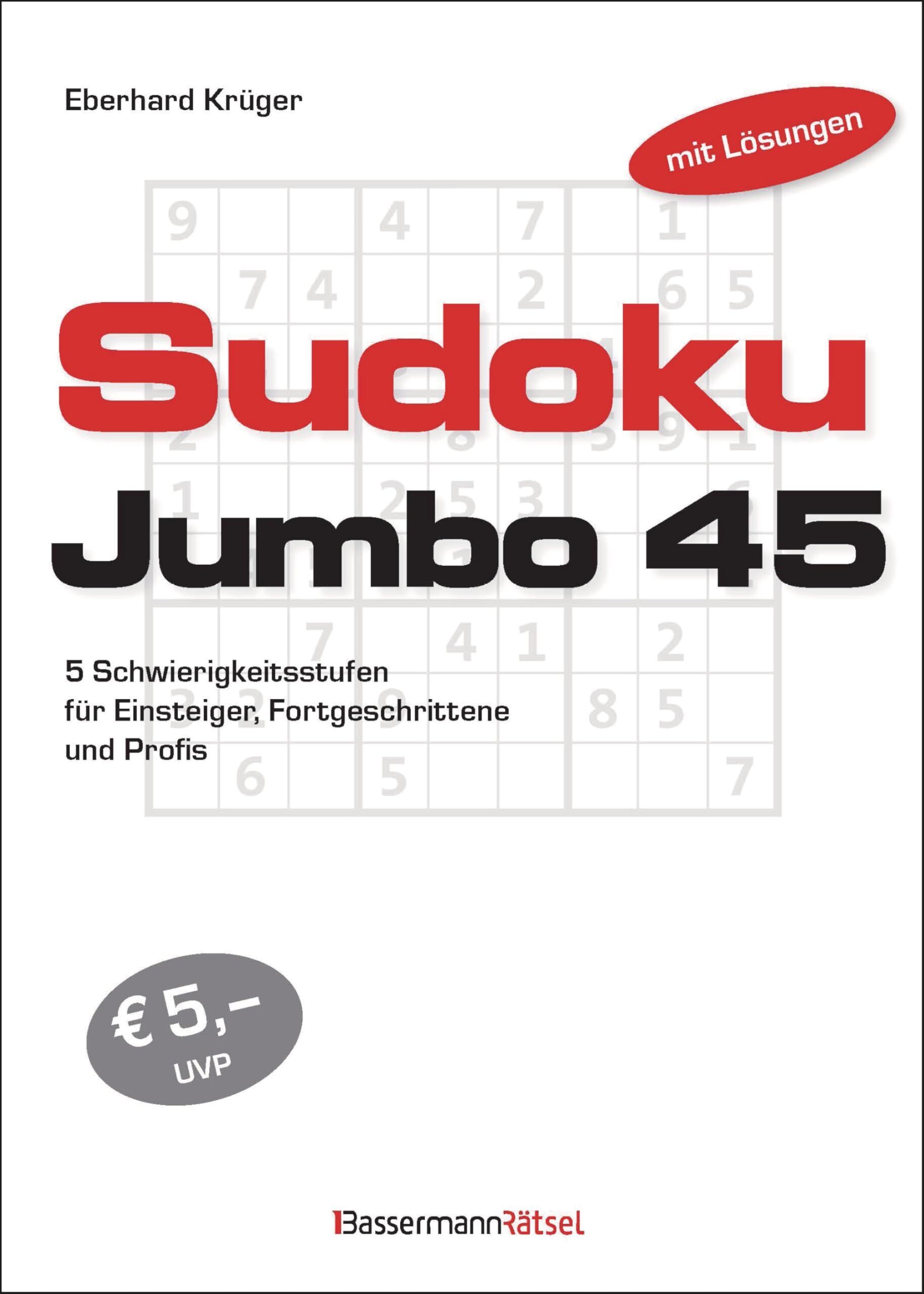 Eberhard Krüger - Sudokujumbo 45 - Preis vom 04.10.2026 03:51:26 h