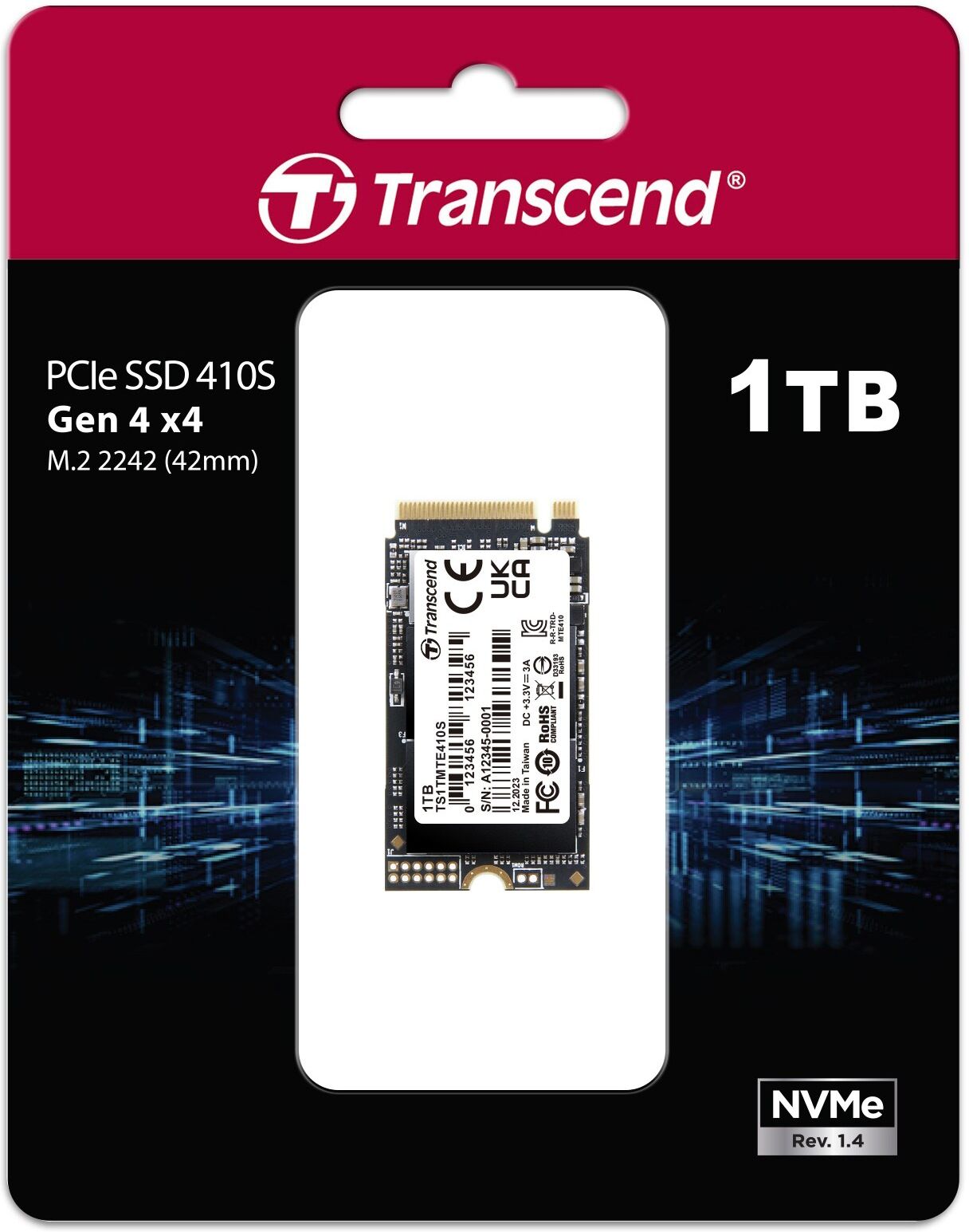 Transcend MTE410S M.2 2242 PCIe 4.0 NVMe Internal SSD 1TB