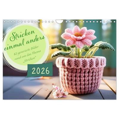 Stricken einmal anders (Wandkalender 2026 DIN A4 quer), CALVENDO Monatskalender