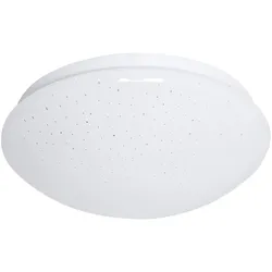 LED Deckenlampe Wohnzimmerlampe Sternenhimmel-Effekt Weiß Metall D 26 cm