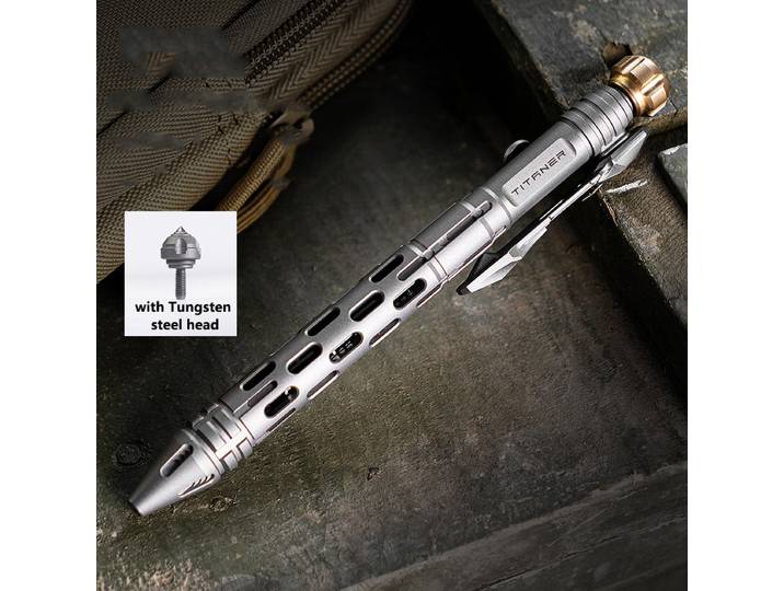 Stylo d'auto-défense multifonction Portable en alliage de titane, barre de levier, outil EDC de survie