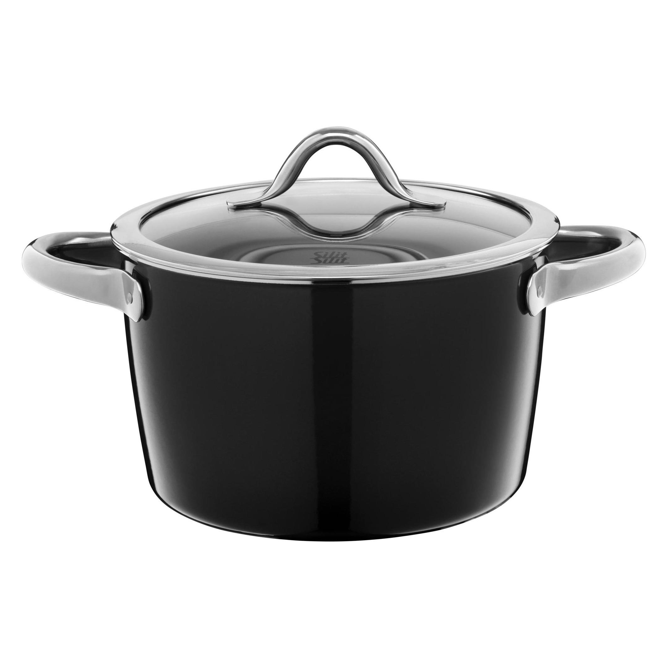 Silit Fleischtopf Ø 22cm Vitaliano Nero (Kochtopf, Silargan) (21.0230.5231)