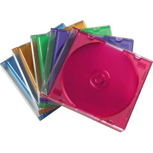 1x25 Hama CD-Leerhülle Slim Box farbig 51166