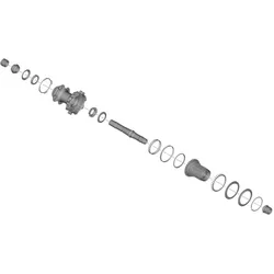 SHIMANO Hohlachse für WH-R9270-C50-TU-R HR