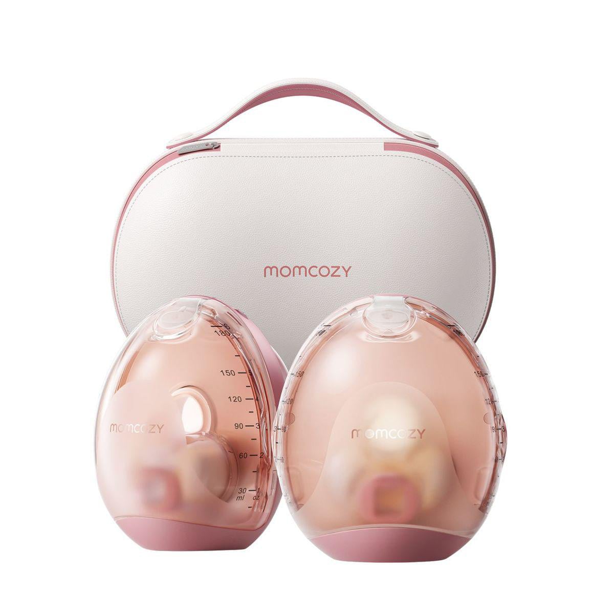 Momcozy Air 1 Mobile Milchpumpe, Doppel, mit Akku, Aufbewahrungsbox/Ladecase BP334-NR71000B00210-A