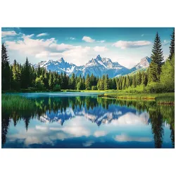 FOTOTAPETE 3D Effekt Berge Landschaft 350x250