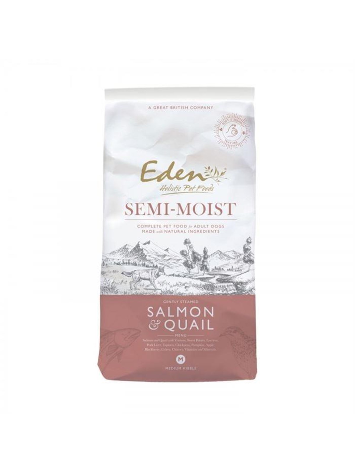 Eden eden halbfeucht Lachs und Wachtel 10 kg
