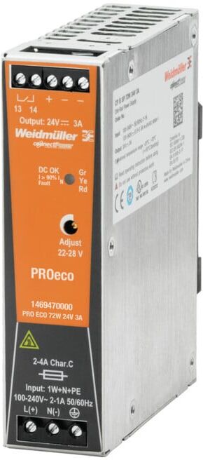 Weidmüller Alimentation à découpage PRO ECO 72W 24V 3A (6104390)