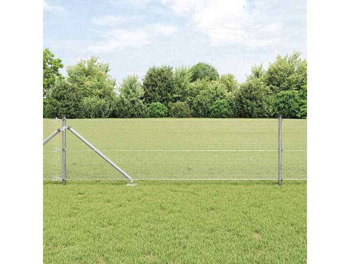 vidaXL Geschweißter Drahtzaun mit Stacheln 100 x 0,6 m