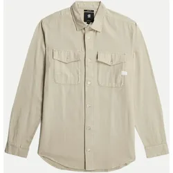 Slim-Fit Hemd Marine Beige XL