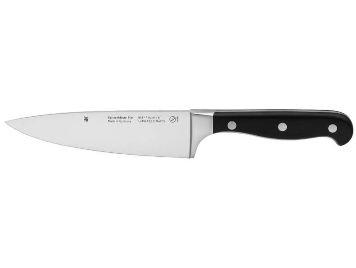 Kochmesser WMF 29 cm , grau (schwarz, edelstahlfarben), Edelstahl, Kochmesser, Kochmesser