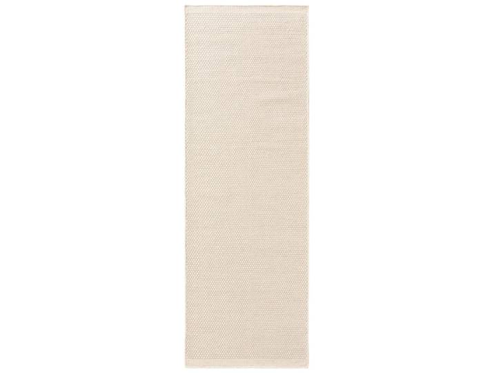 Tapis de couloir en laine blanc 80x250