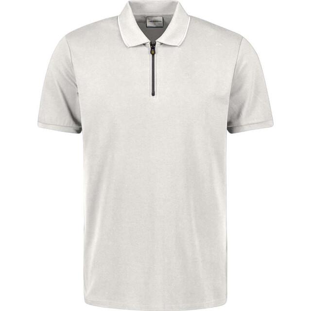 No Excess Polo liquid finished cotton chalk
